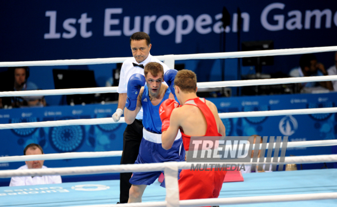 Bakı 2015: Kişilər arasında boks yarışının üçüncü gününə start verilib. Azərbaycan, 18 iyun 2015